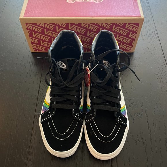 NWT Sk8-Hi Vans Multicolor - US Mens 6.5 - Picture 2 of 6